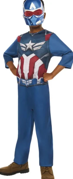 MARVEL - DEGUISEMENT CAPTAIN AMERICA BRAVE NEW WORLD TAILLE 3-4 ANS