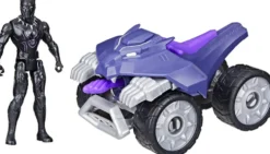 MARVEL - FIGURINE BLACK PANTHER ET VEHICULE 10 CM