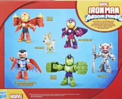 MARVEL IRON MAN AND HIS AWESOME FRIENDS - PACK FIGURINES AVENGERS EN ARMURE
