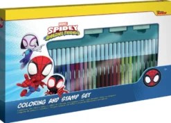 MARVEL SPIDEY - COFFRET 36 FEUTRES 3 TAMPONS