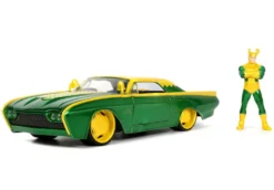 1/24 MARVEL VOITURE FORD THUNDERBIRD W -LOKI FIGURE GREEN 1963