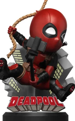 MARVEL - YUME HERO BOX - SERIE CLASIQUE - FIGURINE DEADPOOL SAUTANT 10 CM