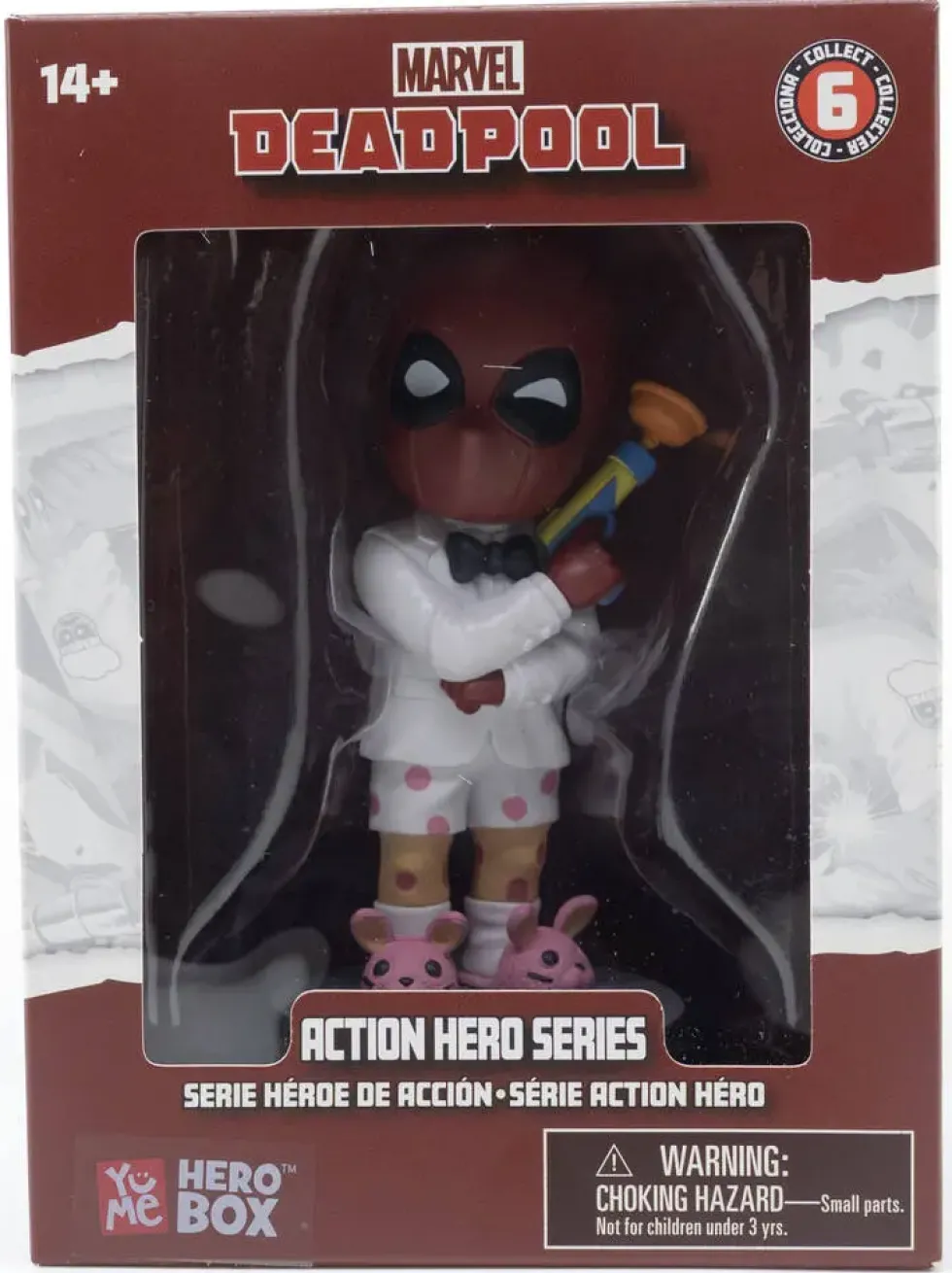 MARVEL - YUME HERO BOX - SERIE CLASIQUE - FIGURINE SP SECRET AGENT DEADPOOL 11 CM