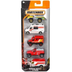 MATCHBOX - PACK 5 VEHICULES