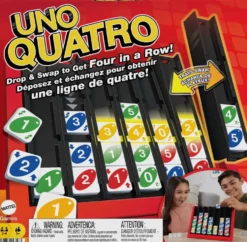 MATTEL GAMES - UNO QUATRO - JEU DE CARTES FAMILLE