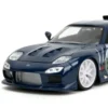1/24 MAZDA RX-7 W/KAKASHI FIGURE GLOSSY BLUE HOLLYWOOD RIDES 1993