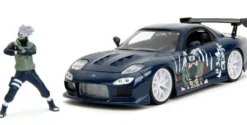 1/24 MAZDA RX-7 W/KAKASHI FIGURE GLOSSY BLUE HOLLYWOOD RIDES 1993