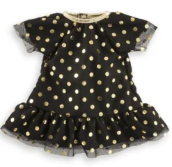 MC PETITE ROBE NOIRE - POIS OR