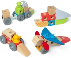 MELISSA & DOUG -BLOCKABLES - LES VEHICULES - 54 PIECES