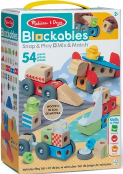 MELISSA & DOUG -BLOCKABLES - LES VEHICULES - 54 PIECES