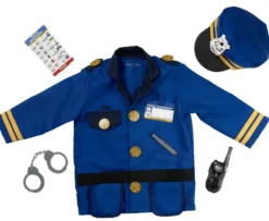 MELISSA & DOUG -DEGUISEMENT POLICIER+ ACCESSOIRESTAILLE 3 -6 ANS