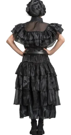 MERCREDI -DEGUISEMENT ROBE DE BAL NOIREWEDNESDAY ©TAILLE 128CM