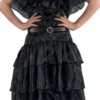 MERCREDI - DEGUISEMENT ROBE DE BAL NOIRE TAILLE 152 CM