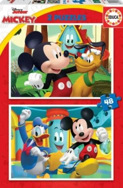 MICKEY ET SES AMIS DISNEY PUZZLE 2 X 48 PIECES
