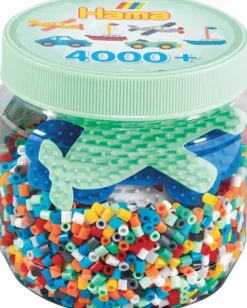 MIDI POT VERT 4000 PERLES +3 PLAQUES