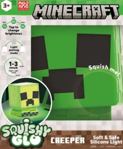 MINECRAFT - LAMPE RECHARGEABLE CREEPER SQUISHY GLO