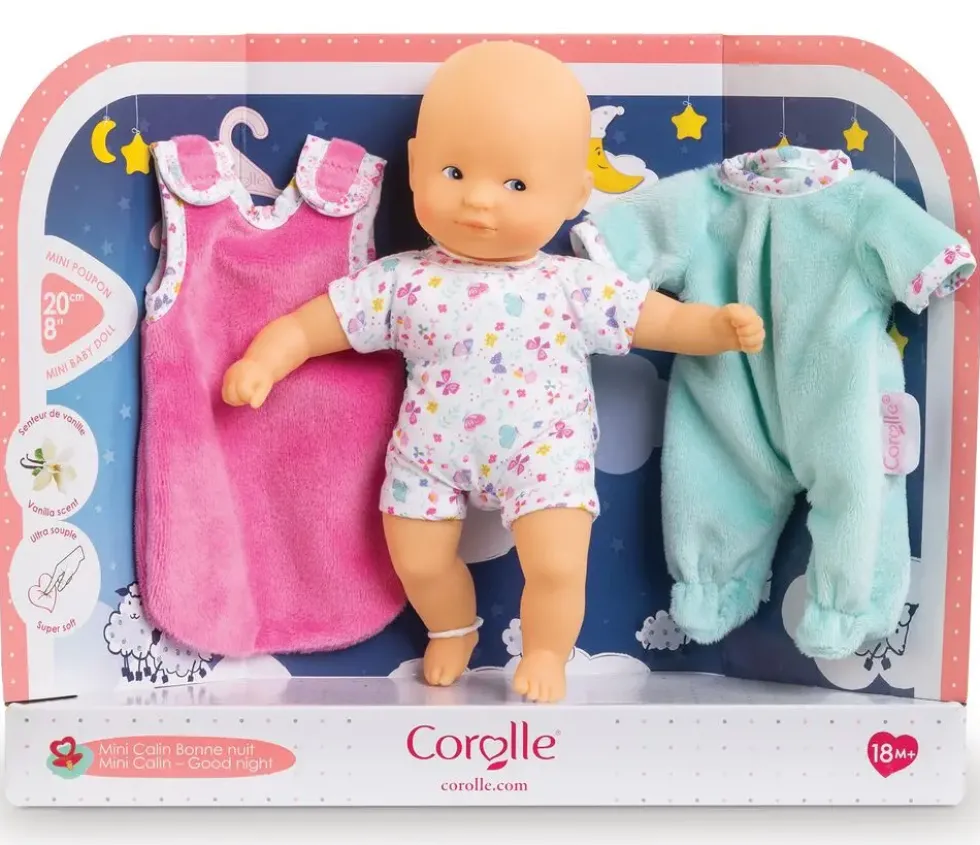 MINI CALIN BONNE NUIT PAPILLONS 20 CM -COROLLE MON PREMIER POUPON
