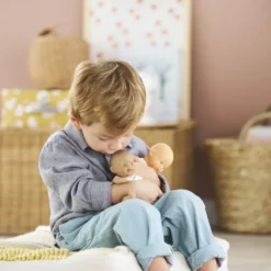 MINI CALIN LAPINS YEUX MARRONS - COROLLE MON PREMIER POUPON