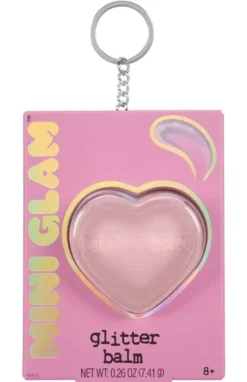 MINI GLAM COSMETIC BAUME PAILLETE CŒUR - ROSE CLAIR