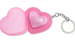 MINI GLAM COSMETIC BAUME PAILLETE CŒUR - ROSE FONCE