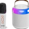 MINI HAUT-PARLEUR SANS FIL AVEC MICROPHONE SANS FIL ET EFFETS LUMINEUX