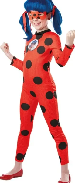 MIRACULOUS - DEGUISEMENT ET PELUCHE TIKKI - TAILLE 7-8 ANS