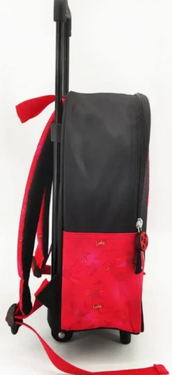 MIRACULOUS- SAC A DOS ROULETTE 32CM ROUGE