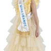 MISS FRANCE © DEGUISEMENT ROBE JAUNE TAILLE 128 CM