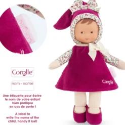 MISS ROSE GRENADINE 25 CM - COROLLE MON DOUDOU