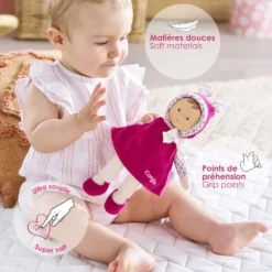 MISS ROSE GRENADINE 25 CM - COROLLE MON DOUDOU