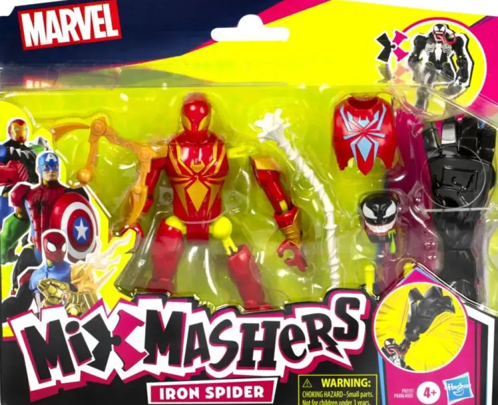 MIX MASHERS - SPIDER MAN - FIGURINE DELUXE IRON SPIDER