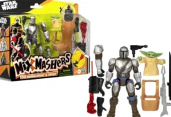 MIX MASHERS - STAR WARS - FIGURINE DELUXE MANDALORIAN ET GROGU