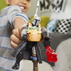 MIX MASHERS - STAR WARS - FIGURINE DELUXE MANDALORIAN ET GROGU