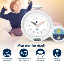 MON PREMIER REVEIL KID'SLEEP CLOCK ROSE