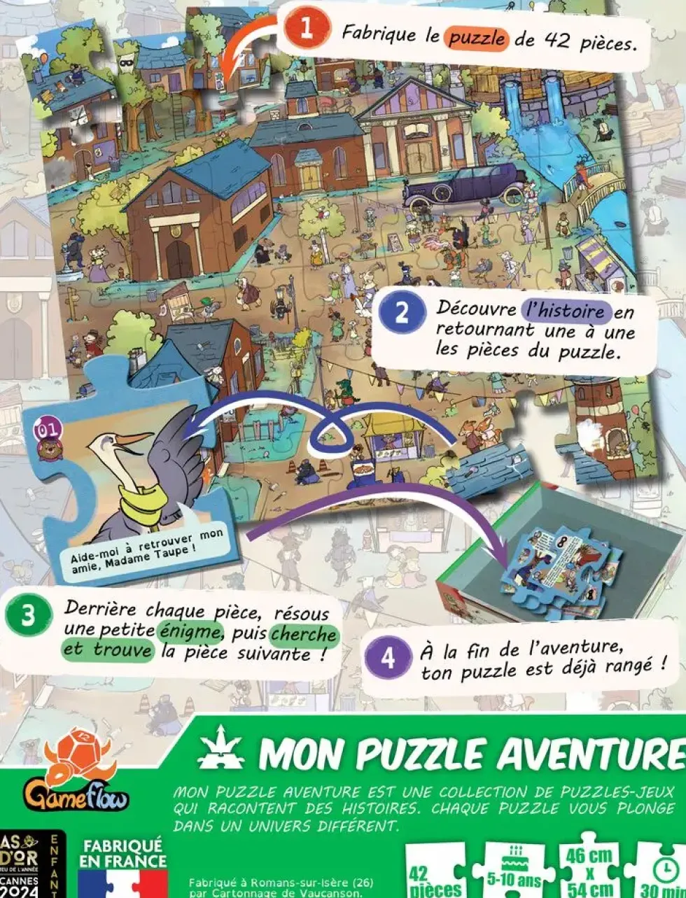 MON PUZZLE AVENTURE PETITS DETECTIVES