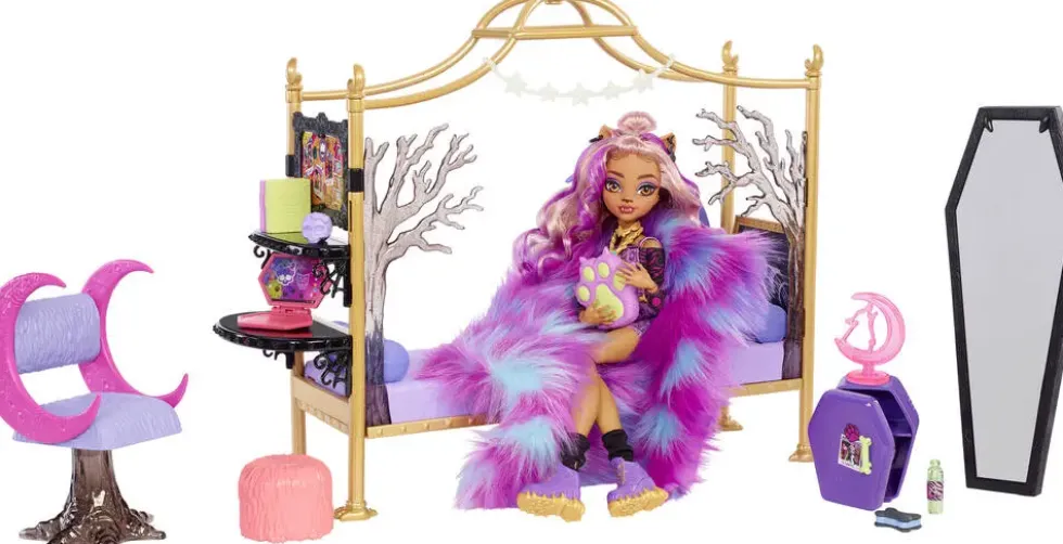 MONSTER HIGH - POUPEE LA CHAMBRE DE CLAWDEEN WOLF
