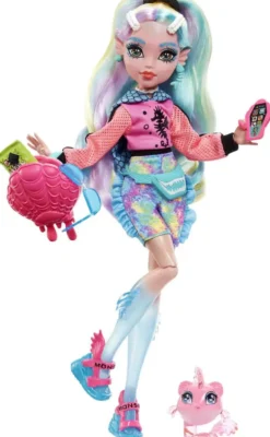 MONSTER HIGH - POUPEE LAGOONA BLUE AVEC PIRANHA DE COMPAGNIE