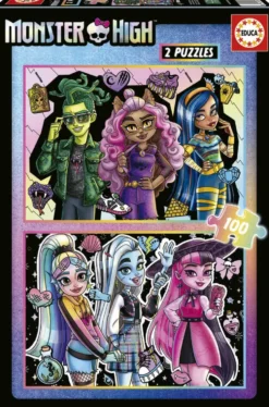 MONSTER HIGH - PUZZLE - 2X100 PIECES