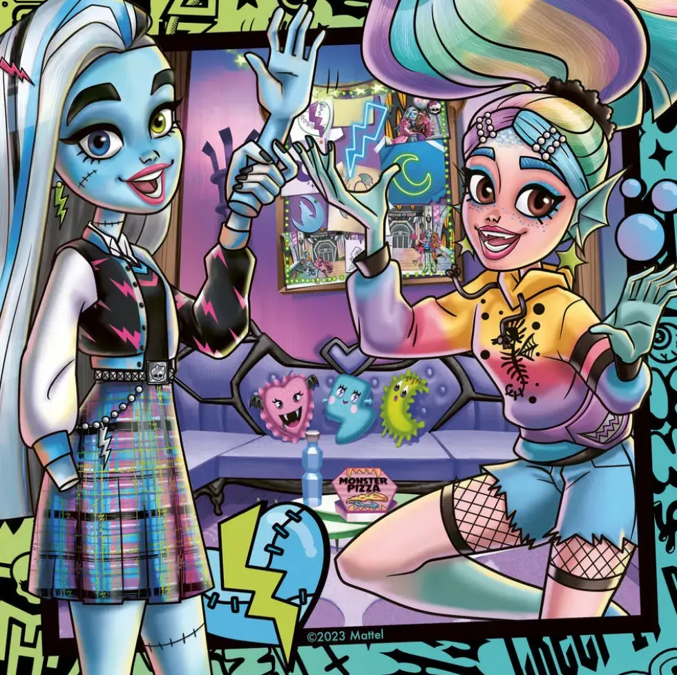 MONSTER HIGH - PUZZ 3X49 PIECES -AMIES POUR TOUJOURS !