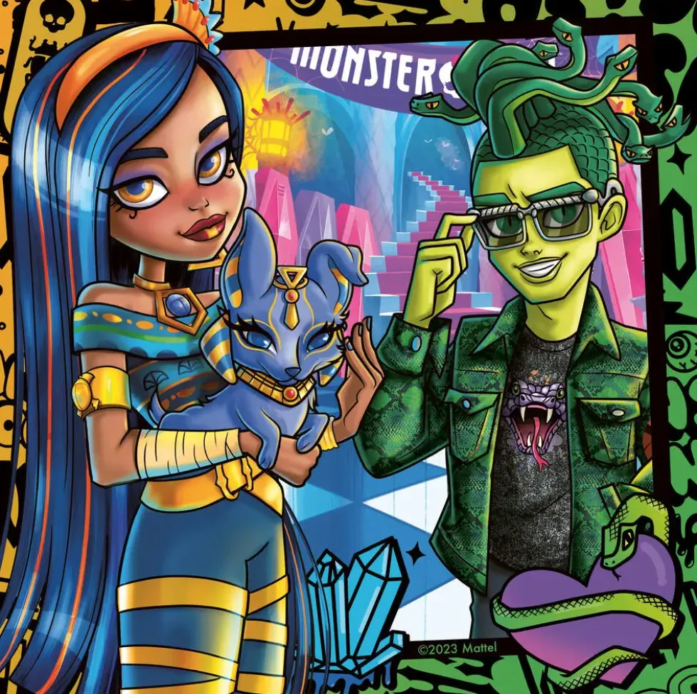 MONSTER HIGH - PUZZ 3X49 PIECES -AMIES POUR TOUJOURS !