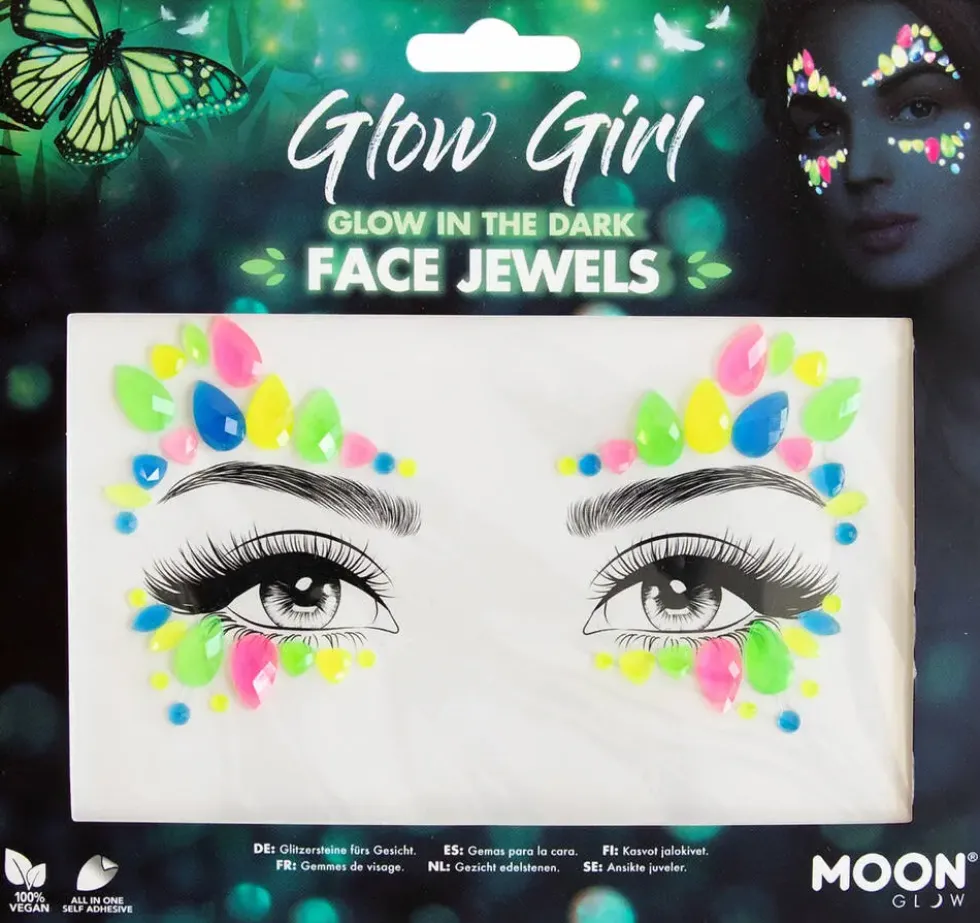MOON GLOW - BIJOUX DE VISAGE BRILLANT DANS LE NOIR - GLOW GIRL