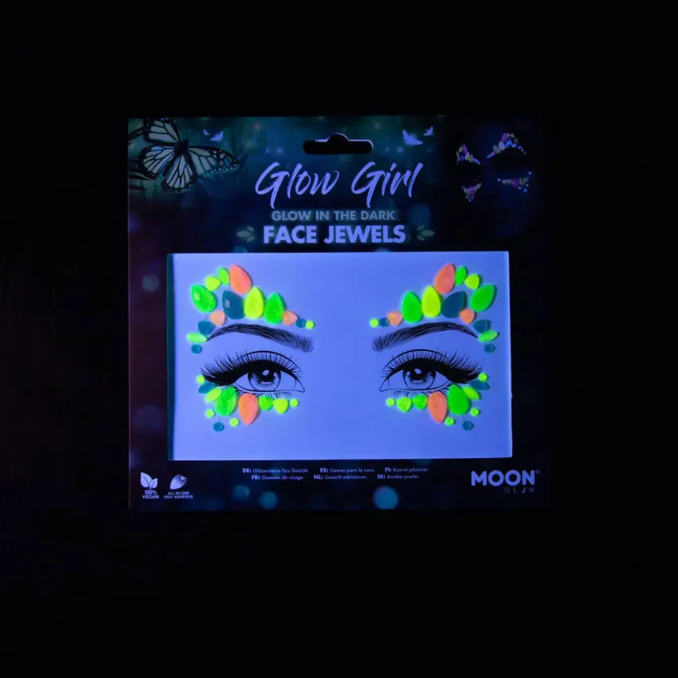 MOON GLOW - BIJOUX DE VISAGE BRILLANT DANS LE NOIR - GLOW GIRL
