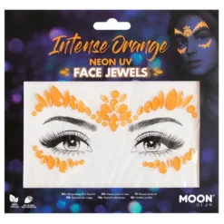 MOON GLOW - BIJOUX DE VISAGE NEON UV - ORANGE INTENSE