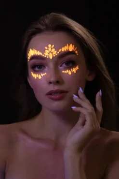 MOON GLOW - BIJOUX DE VISAGE NEON UV - ORANGE INTENSE