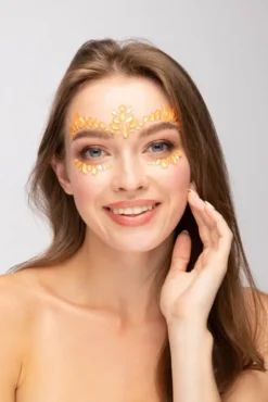 MOON GLOW - BIJOUX DE VISAGE NEON UV - ORANGE INTENSE