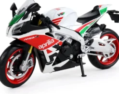MOTO APRILIA SV4 1000RR BLANCHE 1:12