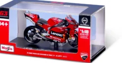 1/18 MOTO GP DUCATI LENOVO TEAM 2022 FRANCESCO BAGNAIA IN HARD CASE