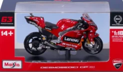 1/18 MOTO GP DUCATI LENOVO TEAM 2022 FRANCESCO BAGNAIA IN HARD CASE