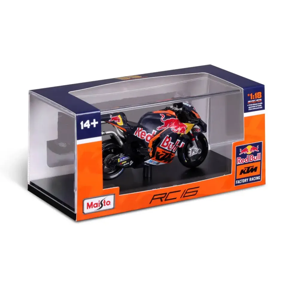 1/18 MOTO GP 2023 RED BULL KTM FACTORY RACING B.BINDER AVEC VITRINE