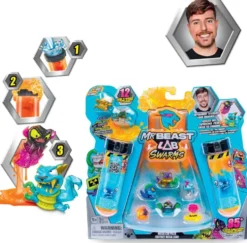 MRBEAST LAB - 12 MINI FIGURINES SWARMS ATOMIC